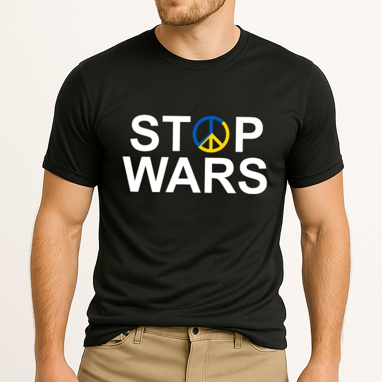 Stop Wars Ukraine Peace Cooling Performance Crew T-Shirt