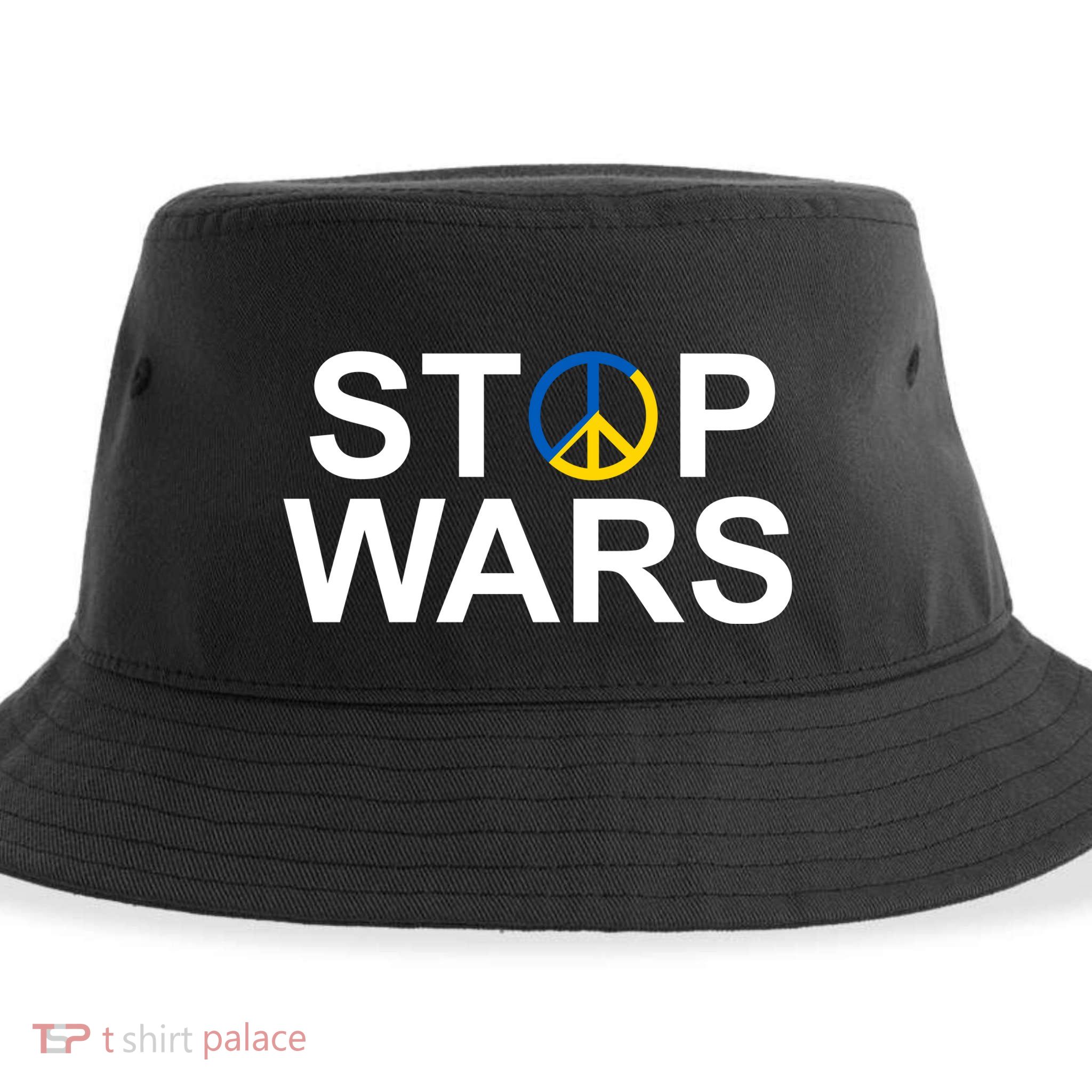 Stop Wars Ukraine Peace Sustainable Bucket Hat