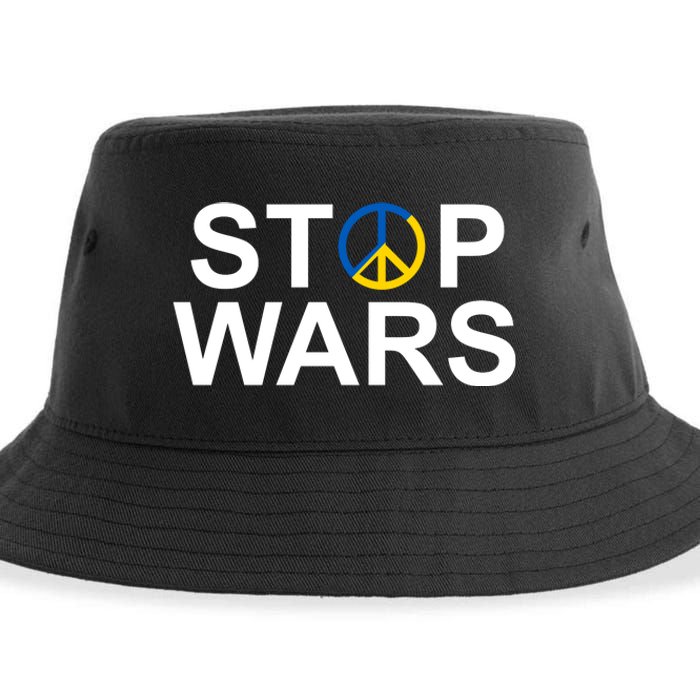 Stop Wars Ukraine Peace Sustainable Bucket Hat