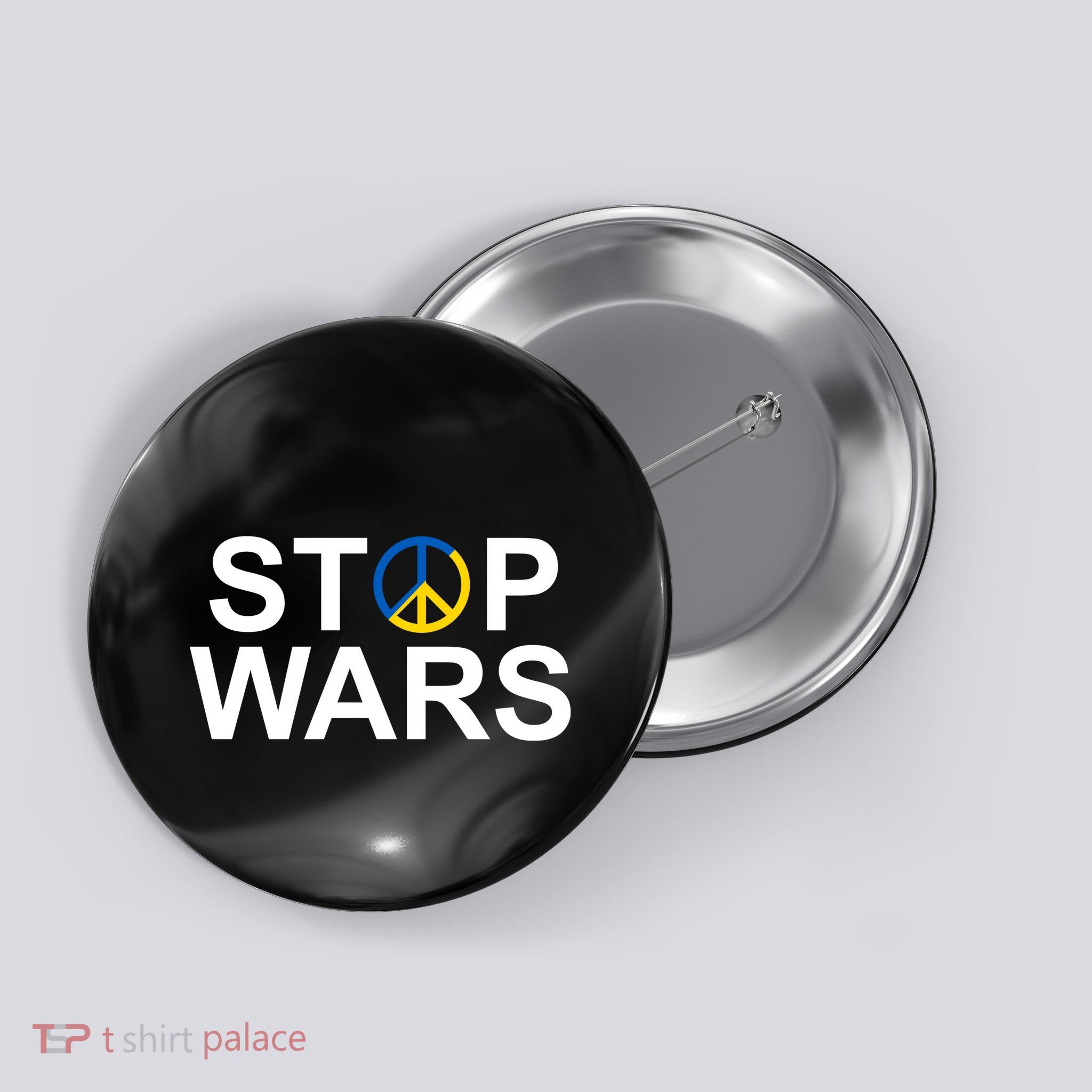 Stop Wars Ukraine Peace Button