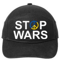 Stop Wars Ukraine Peace 7-Panel Snapback Hat