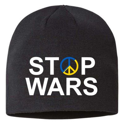 Stop Wars Ukraine Peace Sustainable Beanie