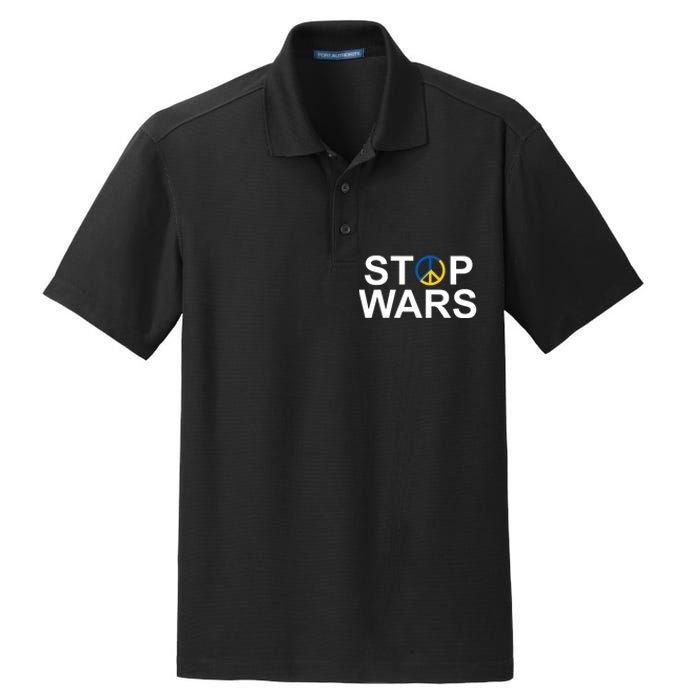 Stop Wars Ukraine Peace Dry Zone Grid Polo