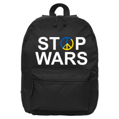 Stop Wars Ukraine Peace 16 in Basic Backpack