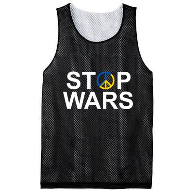 Stop Wars Ukraine Peace Mesh Reversible Basketball Jersey Tank