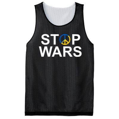 Stop Wars Ukraine Peace Mesh Reversible Basketball Jersey Tank