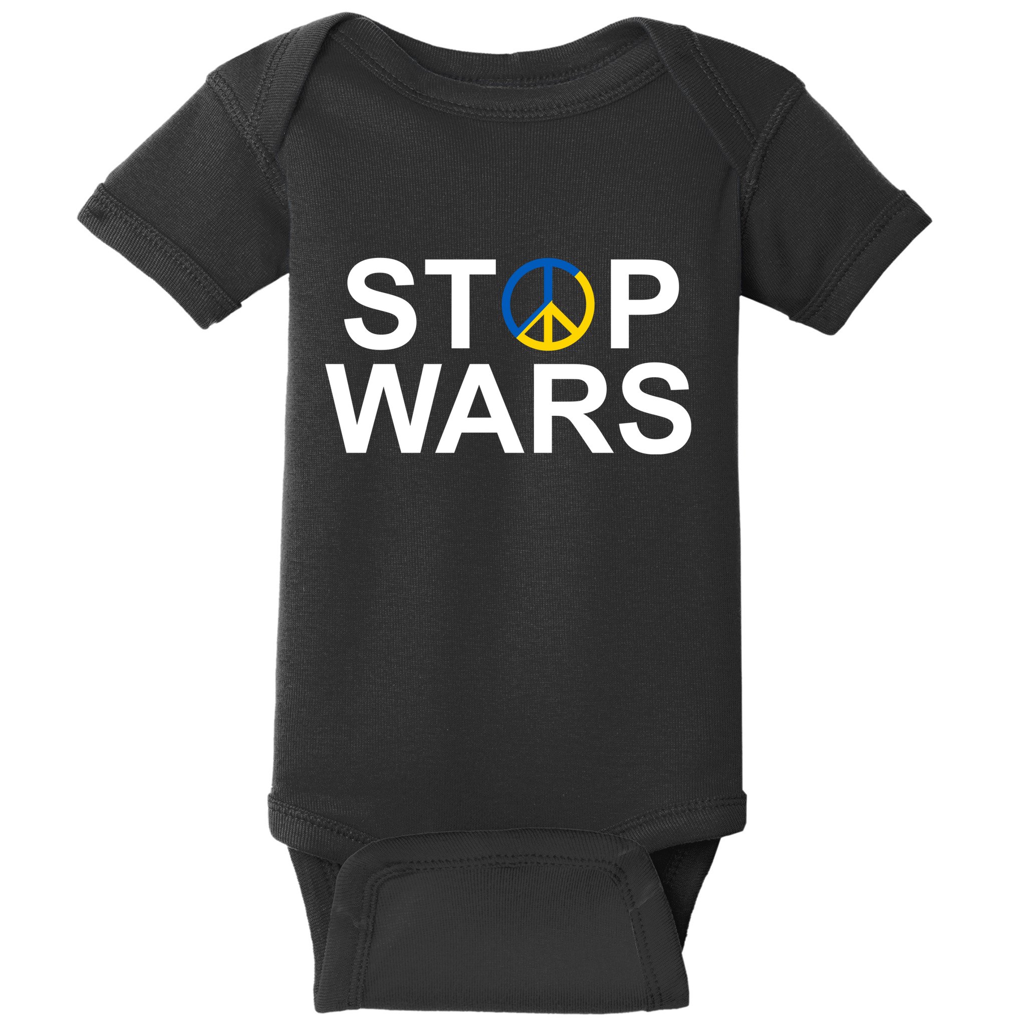 Stop Wars Ukraine Peace Baby Bodysuit