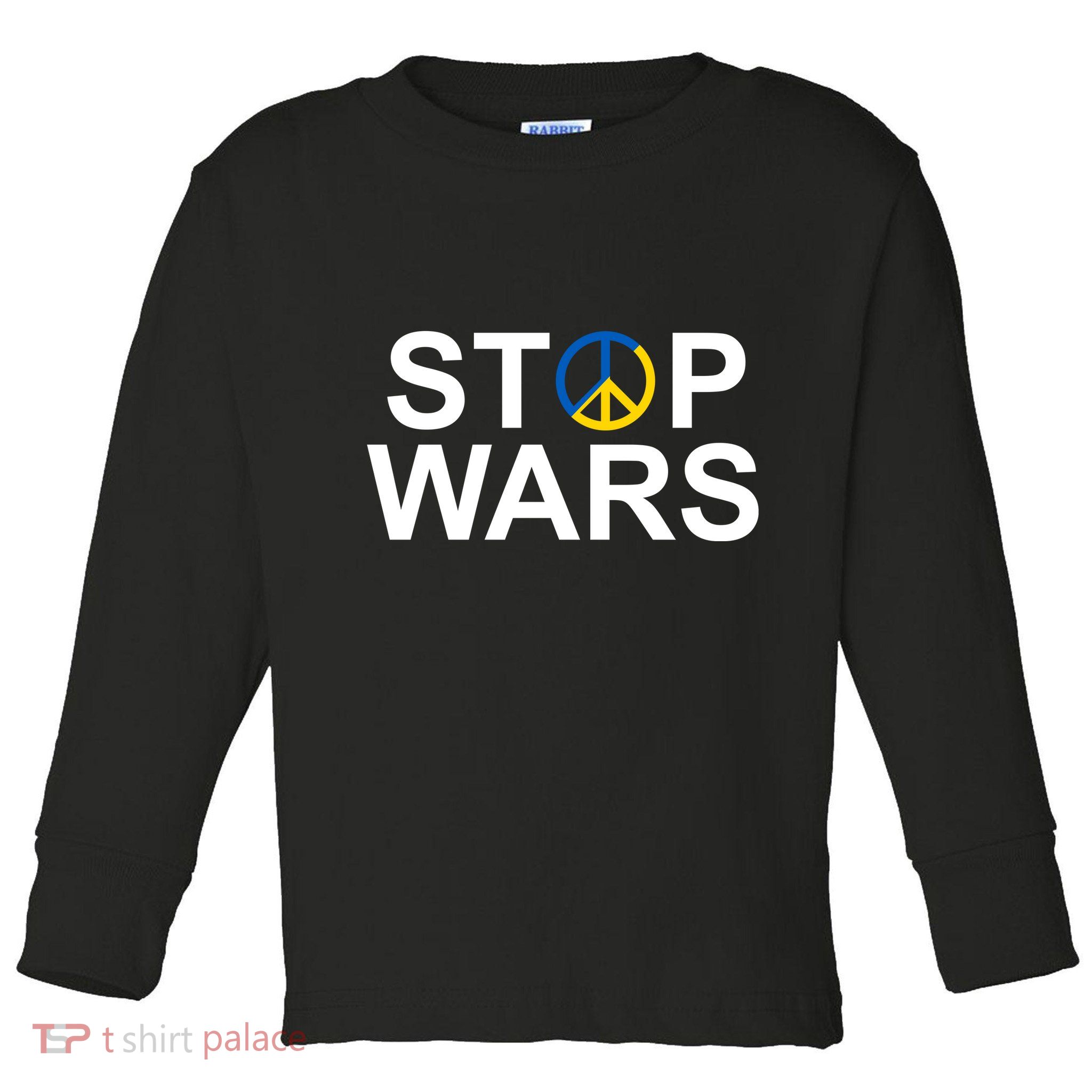 Stop Wars Ukraine Peace Toddler Long Sleeve Shirt
