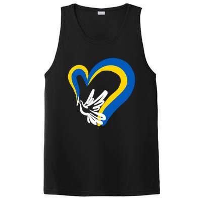 Stand With Ukraine Dove World Peace Strong Ukrainian People Gift PosiCharge Competitor Tank