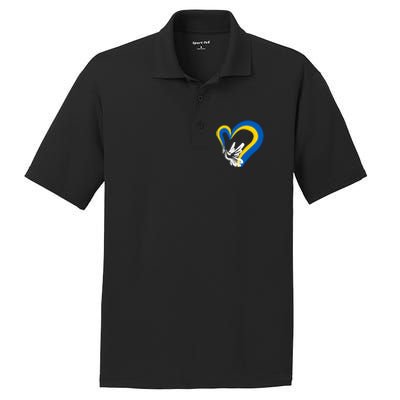 Stand With Ukraine Dove World Peace Strong Ukrainian People Gift PosiCharge RacerMesh Polo