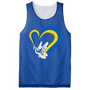 Stand With Ukraine Dove World Peace Strong Ukrainian People Gift Mesh Reversible Basketball Jersey Tank