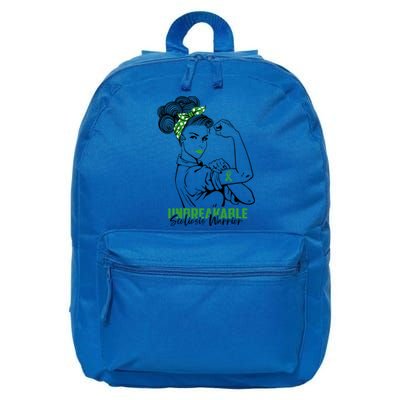 Scoliosis Warrior Unbreakable Scoliosis Awareness Gift 16 in Basic Backpack