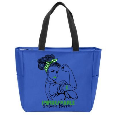 Scoliosis Warrior Unbreakable Scoliosis Awareness Gift Zip Tote Bag