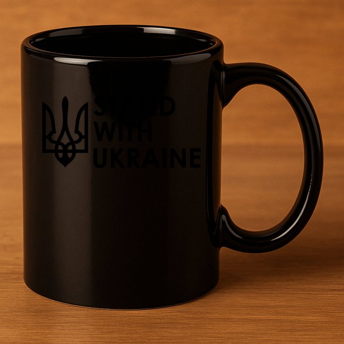 Stand With Ukraine Military Support Ukrainians Army 11oz C Handle Ceramic Mug