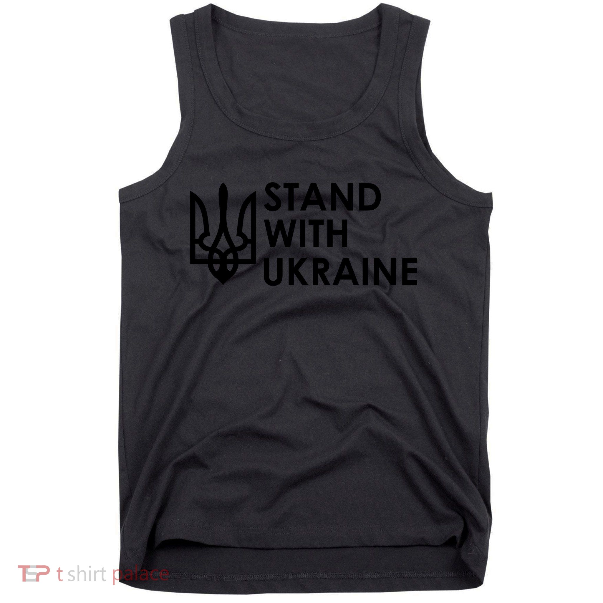 Stand With Ukraine Military Support Ukrainians Army Tank Top