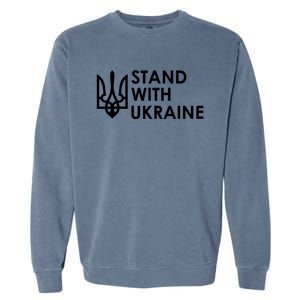 Stand With Ukraine Military Support Ukrainians Army Garment-Dyed Sweatshirt