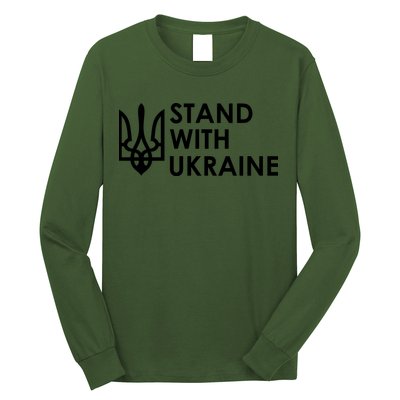 Stand With Ukraine Military Support Ukrainians Army Long Sleeve Shirt