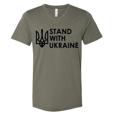 Stand With Ukraine Military Support Ukrainians Army V-Neck T-Shirt