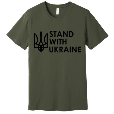 Stand With Ukraine Military Support Ukrainians Army Premium T-Shirt