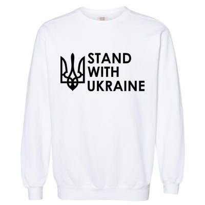 Stand With Ukraine Military Support Ukrainians Army Garment-Dyed Sweatshirt