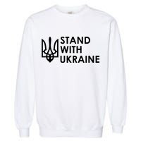 Stand With Ukraine Military Support Ukrainians Army Garment-Dyed Sweatshirt