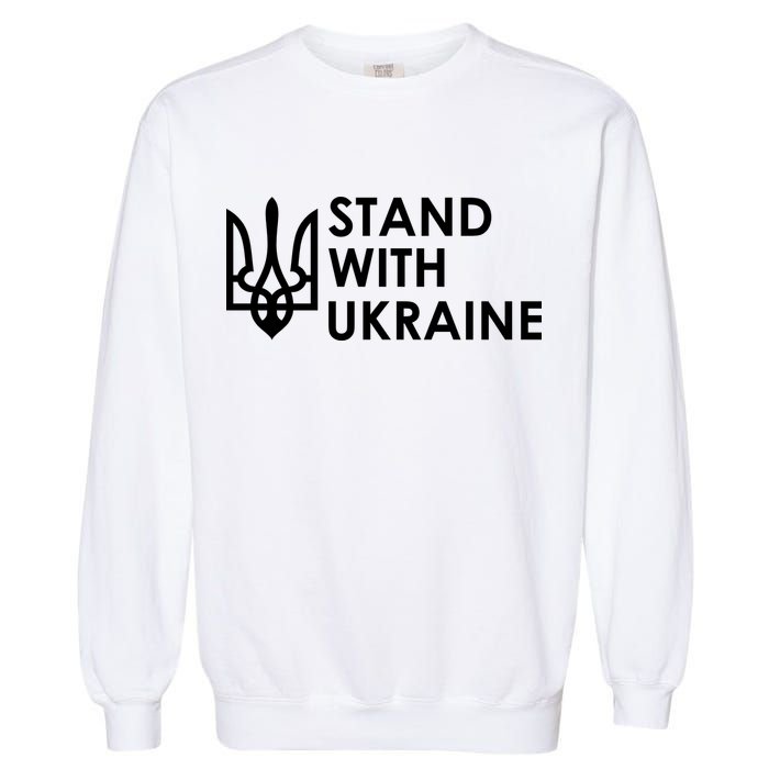 Stand With Ukraine Military Support Ukrainians Army Garment-Dyed Sweatshirt
