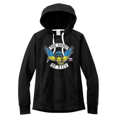 Stand With Ukraine The Ghost Of Kyiv Women's Fleece Hoodie