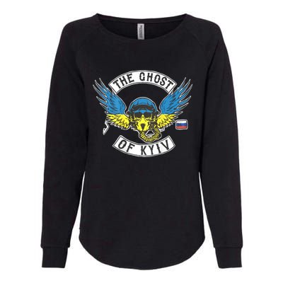 Stand With Ukraine The Ghost Of Kyiv Womens California Wash Sweatshirt