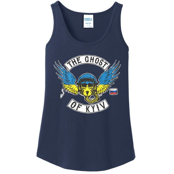 Stand With Ukraine The Ghost Of Kyiv Ladies Essential Tank