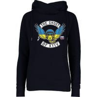 Stand With Ukraine The Ghost Of Kyiv Womens Funnel Neck Pullover Hood