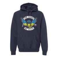 Stand With Ukraine The Ghost Of Kyiv Premium Hoodie