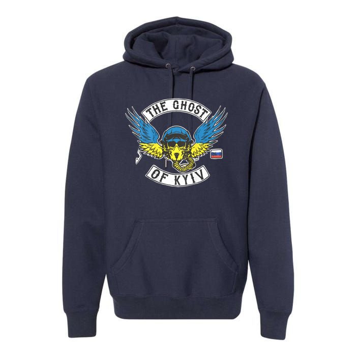 Stand With Ukraine The Ghost Of Kyiv Premium Hoodie