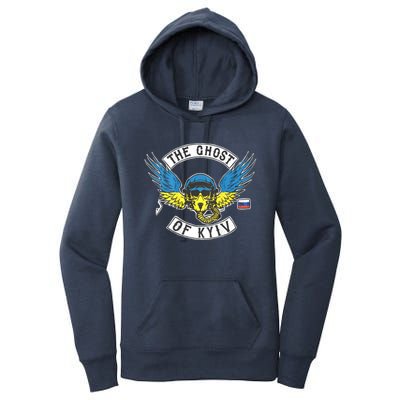 Stand With Ukraine The Ghost Of Kyiv Women's Pullover Hoodie