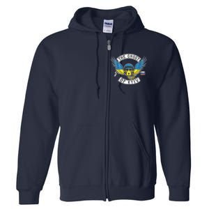 Stand With Ukraine The Ghost Of Kyiv Full Zip Hoodie