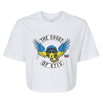 Stand With Ukraine The Ghost Of Kyiv Bella+Canvas Jersey Crop Tee