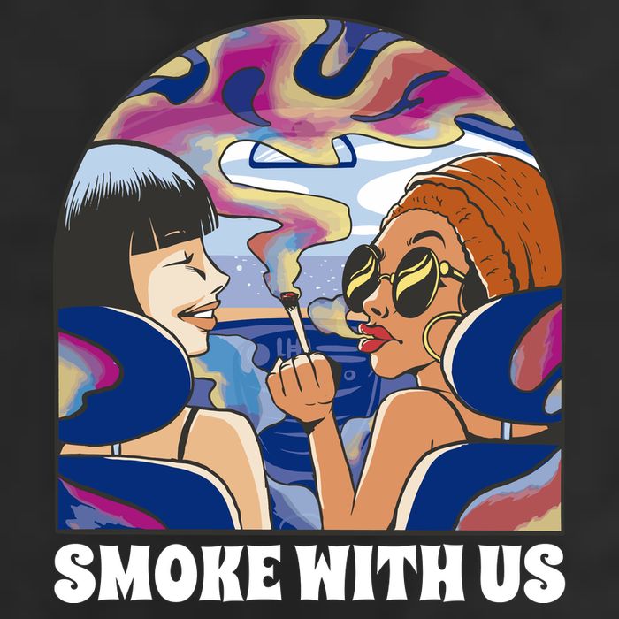 Smoke With Us Weed Females Cool Comfort Performance Bucket Hat