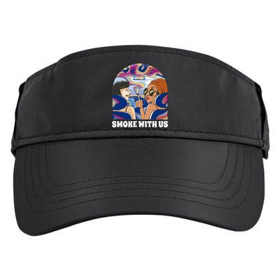 Smoke With Us Weed Females Adult Drive Performance Visor