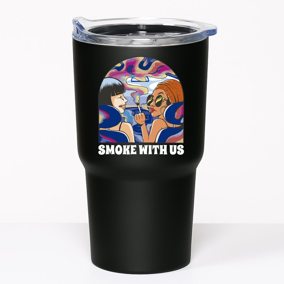 Smoke With Us Weed Females Tumbler