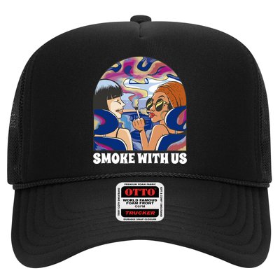 Smoke With Us Weed Females Trucker Hat