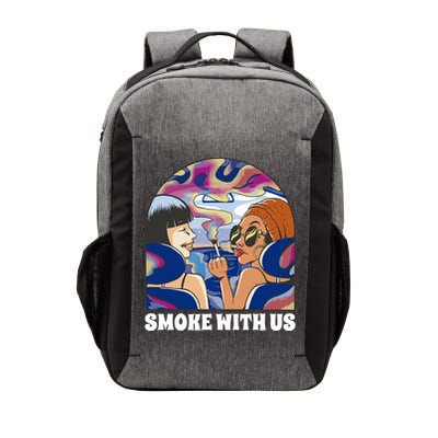 Smoke With Us Weed Females Vector Backpack