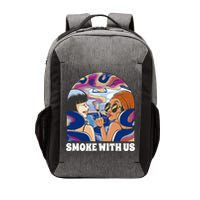 Smoke With Us Weed Females Vector Backpack