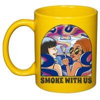 Smoke With Us Weed Females 11oz C Handle Ceramic Mug