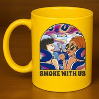Smoke With Us Weed Females 11oz C Handle Ceramic Mug
