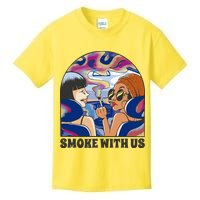 Smoke With Us Weed Females Kids T-Shirt