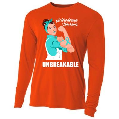 Scleroderma Warrior Unbreakable Scleroderma Awareness Great Gift Cooling Performance Long Sleeve Crew