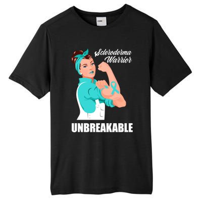 Scleroderma Warrior Unbreakable Scleroderma Awareness Great Gift Tall Fusion ChromaSoft Performance T-Shirt