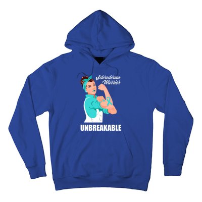 Scleroderma Warrior Unbreakable Scleroderma Awareness Great Gift Hoodie