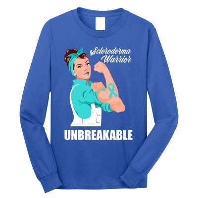 Scleroderma Warrior Unbreakable Scleroderma Awareness Great Gift Long Sleeve Shirt