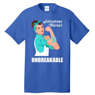 Scleroderma Warrior Unbreakable Scleroderma Awareness Great Gift Tall T-Shirt