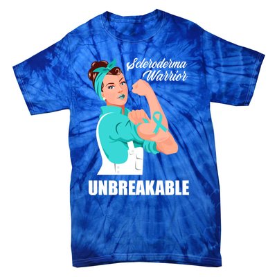 Scleroderma Warrior Unbreakable Scleroderma Awareness Great Gift Tie-Dye T-Shirt